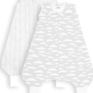 BaeBae Goods Grey Clouds Leg Sleep Bag Wearable